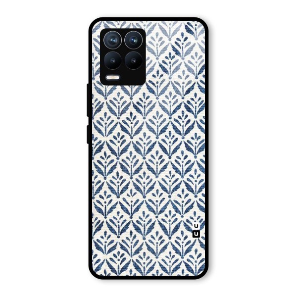 Blue Leaf Glass Back Case for Realme 8 Pro