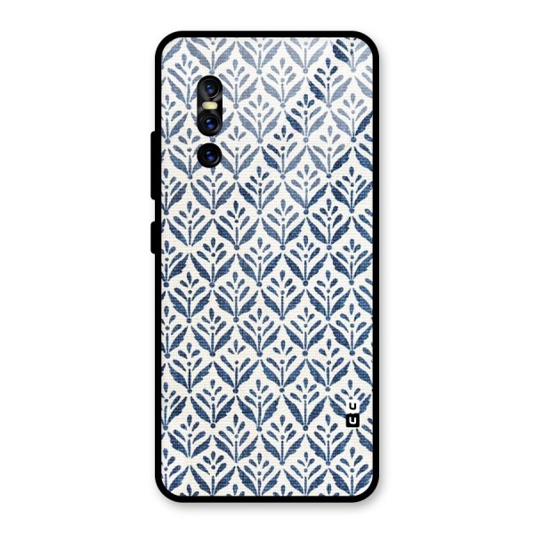 Blue Leaf Glass Back Case for Vivo V15 Pro