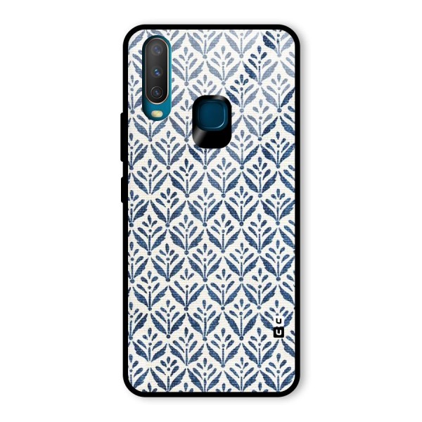 Blue Leaf Glass Back Case for Vivo Y15