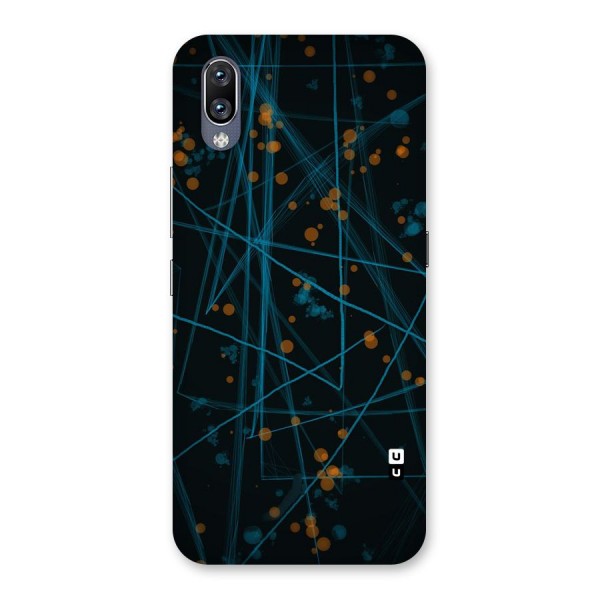 Blue Lines Gold Dots Back Case for Vivo NEX