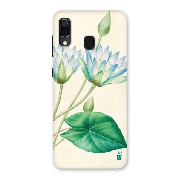 Blue Lotus Back Case for Galaxy A20