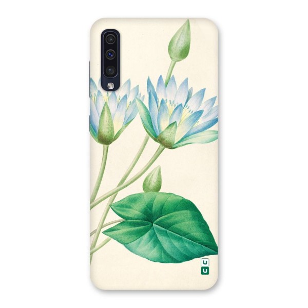 Blue Lotus Back Case for Galaxy A50