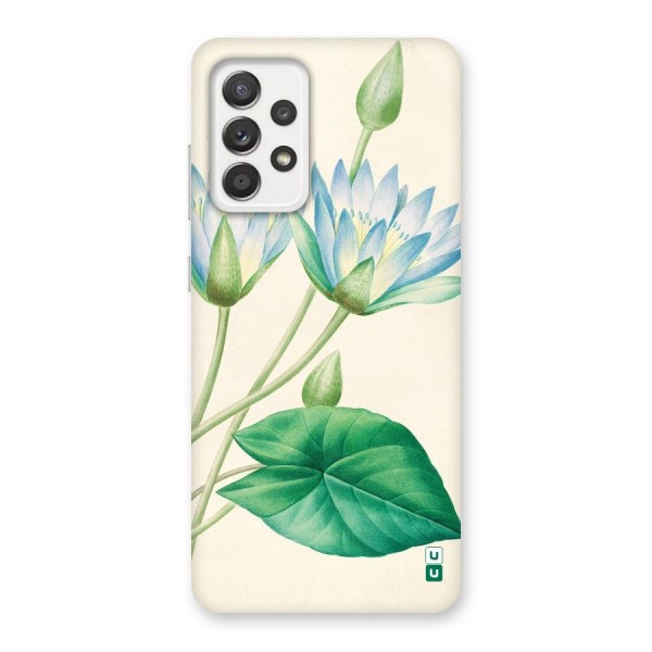 Blue Lotus Back Case for Galaxy A52