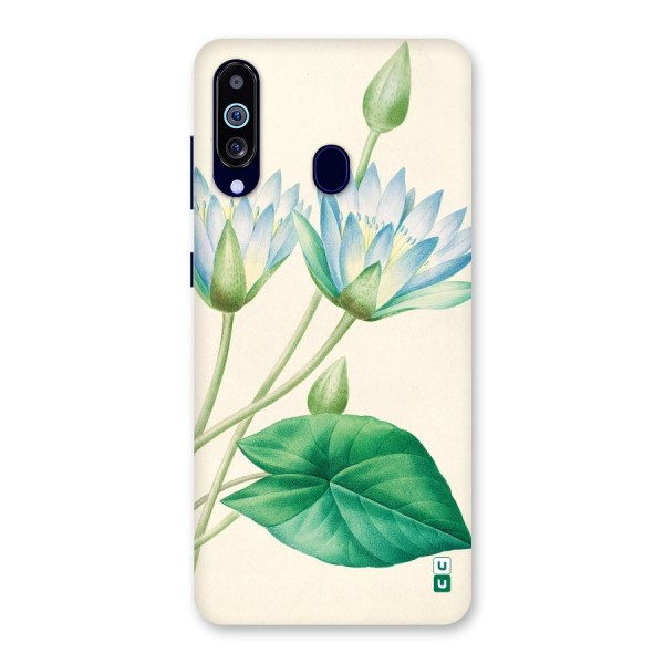 Blue Lotus Back Case for Galaxy A60