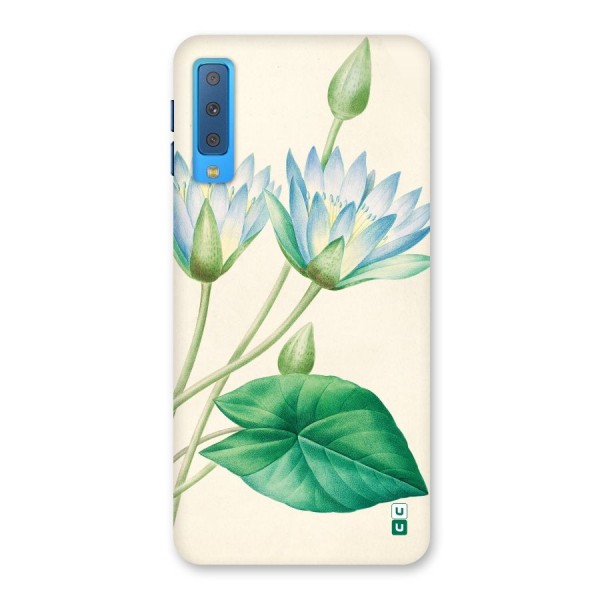 Blue Lotus Back Case for Galaxy A7 (2018)