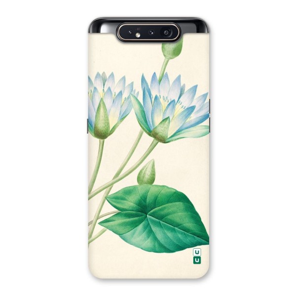 Blue Lotus Back Case for Galaxy A80