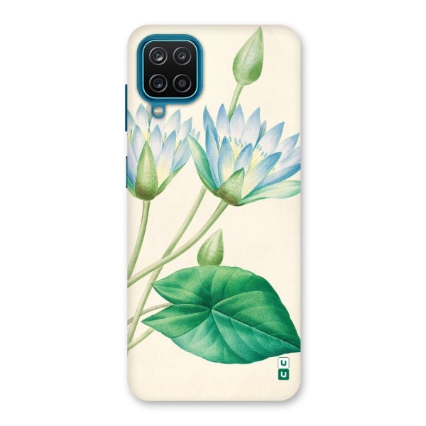 Blue Lotus Back Case for Galaxy F12