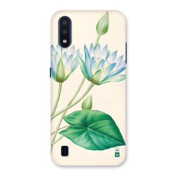 Blue Lotus Back Case for Galaxy M01