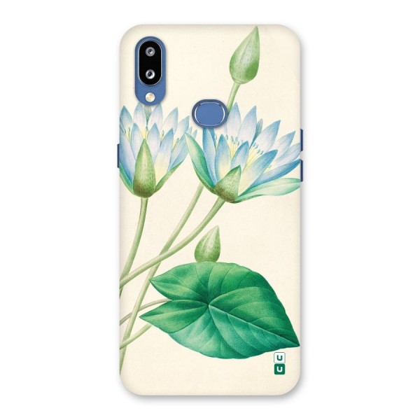 Blue Lotus Back Case for Galaxy M01s