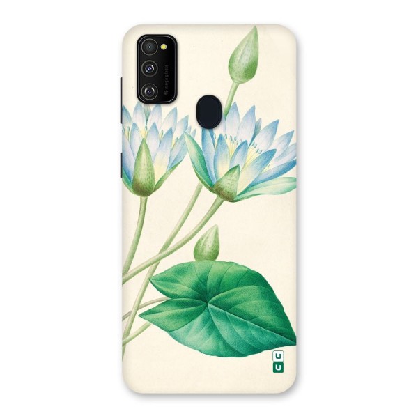 Blue Lotus Back Case for Galaxy M21