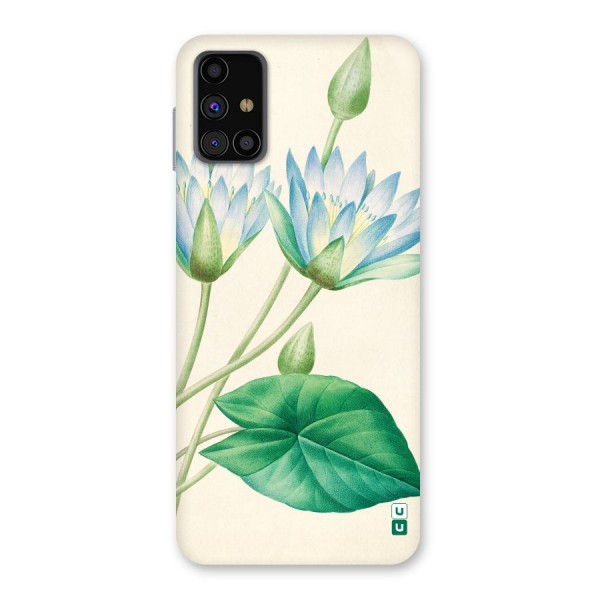 Blue Lotus Back Case for Galaxy M31s