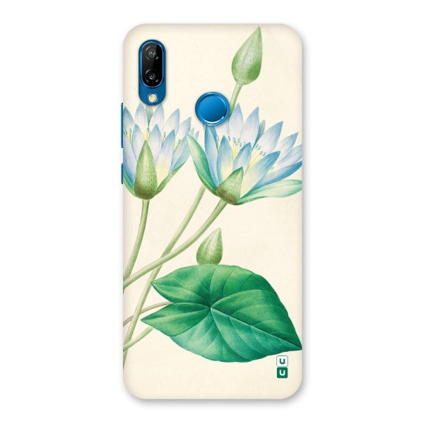 Blue Lotus Back Case for Huawei P20 Lite