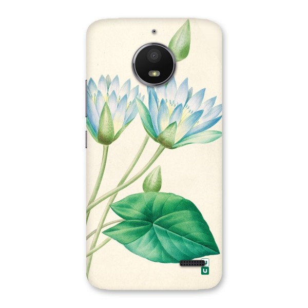 Blue Lotus Back Case for Moto E4