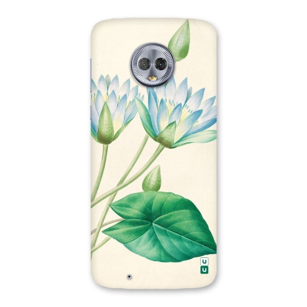 Blue Lotus Back Case for Moto G6