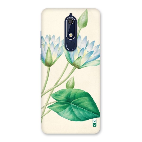 Blue Lotus Back Case for Nokia 5.1