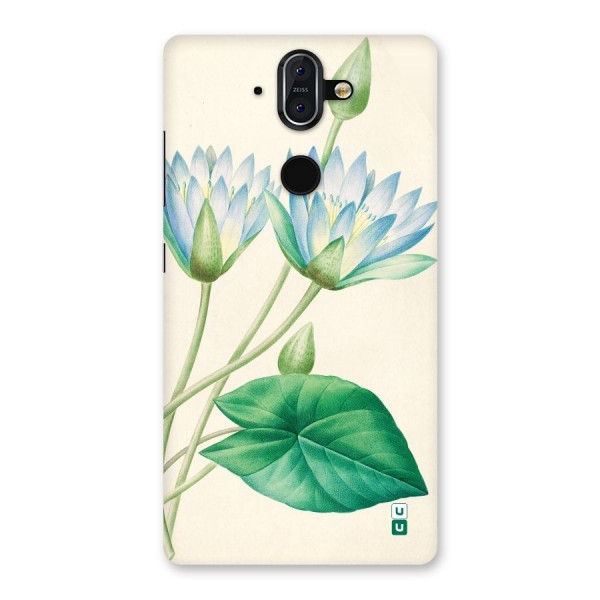 Blue Lotus Back Case for Nokia 8 Sirocco