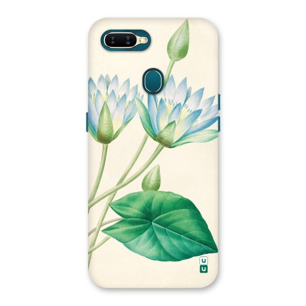 Blue Lotus Back Case for Oppo A12