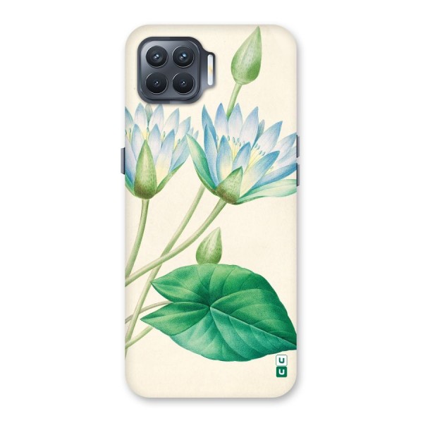 Blue Lotus Back Case for Oppo F17 Pro