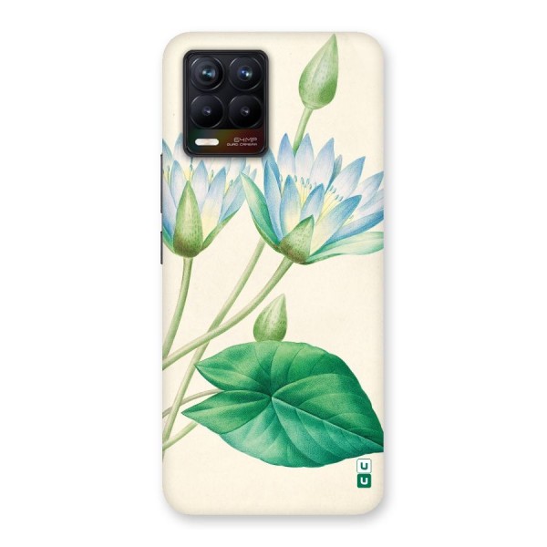 Blue Lotus Back Case for Realme 8