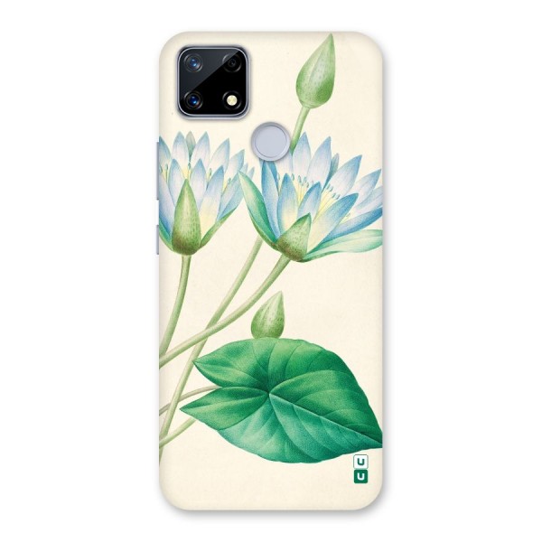 Blue Lotus Back Case for Realme Narzo 20