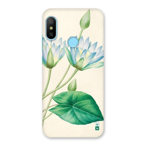 Blue Lotus Back Case for Redmi 6 Pro