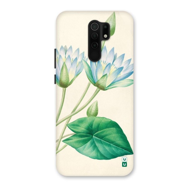 Blue Lotus Back Case for Redmi 9 Prime