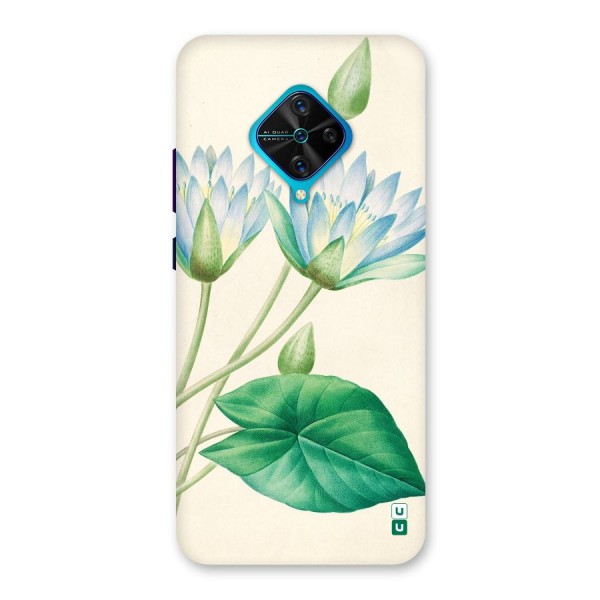 Blue Lotus Back Case for Vivo S1 Pro