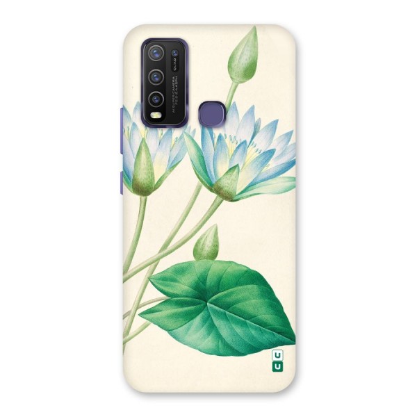 Blue Lotus Back Case for Vivo Y30