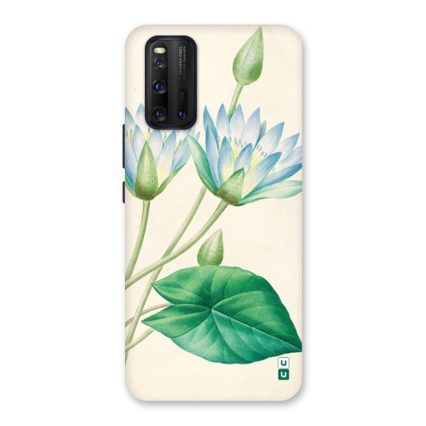 Blue Lotus Back Case for Vivo iQOO 3