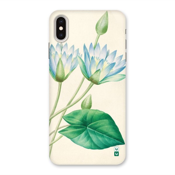 Blue Lotus Back Case for iPhone XS Max