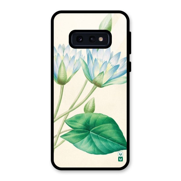 Blue Lotus Glass Back Case for Galaxy S10e