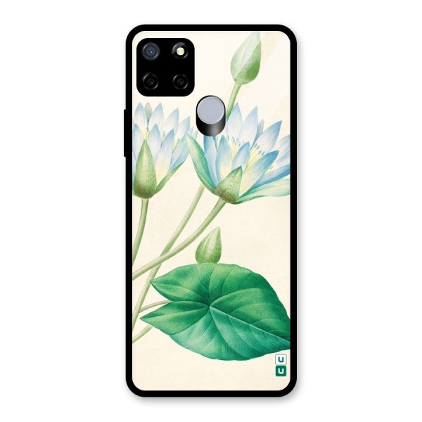 Blue Lotus Glass Back Case for Realme C12