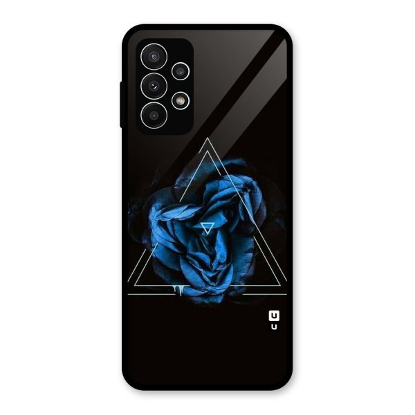 Blue Magic Triangle Glass Back Case for Galaxy A23