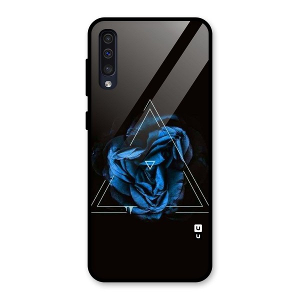 Blue Magic Triangle Glass Back Case for Galaxy A50s