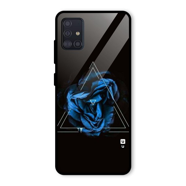 Blue Magic Triangle Glass Back Case for Galaxy A51