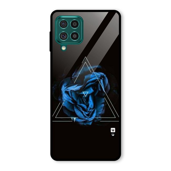 Blue Magic Triangle Glass Back Case for Galaxy F62