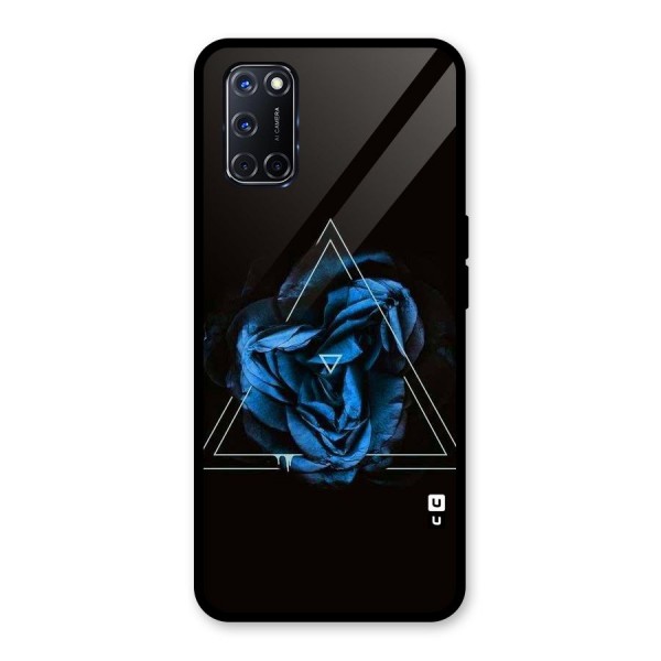 Blue Magic Triangle Glass Back Case for Oppo A52