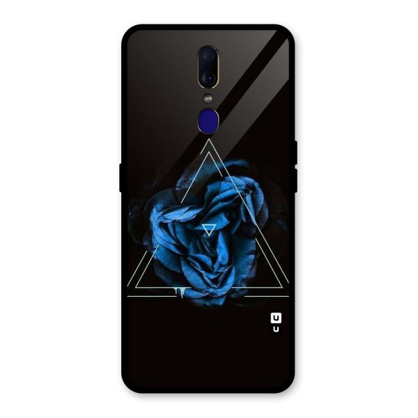 Blue Magic Triangle Glass Back Case for Oppo F11