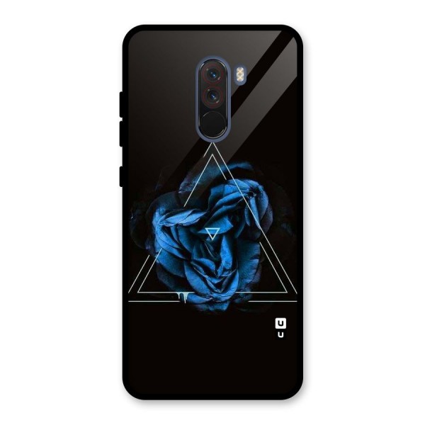 Blue Magic Triangle Glass Back Case for Poco F1