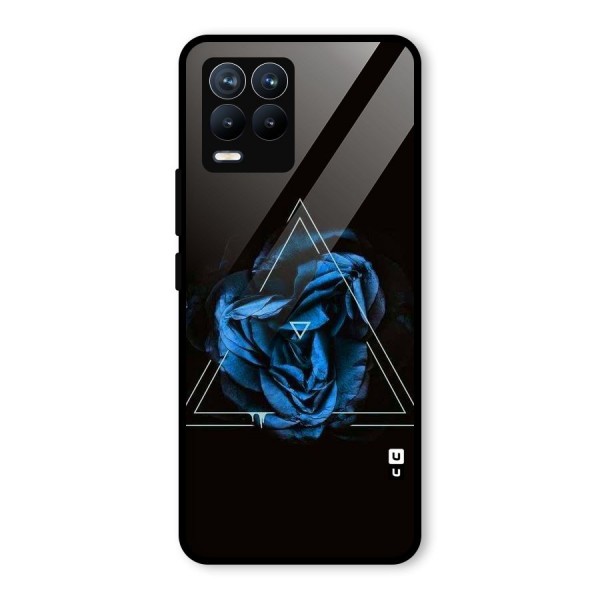 Blue Magic Triangle Glass Back Case for Realme 8