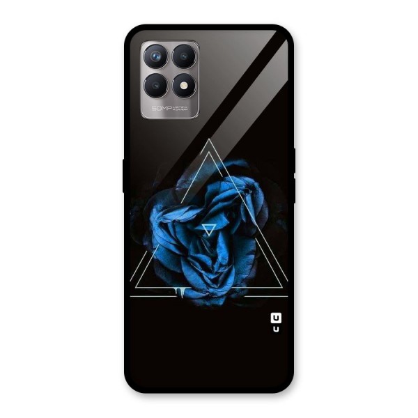 Blue Magic Triangle Glass Back Case for Realme 8i