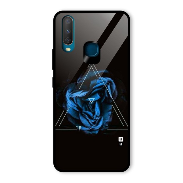 Blue Magic Triangle Glass Back Case for Vivo Y12