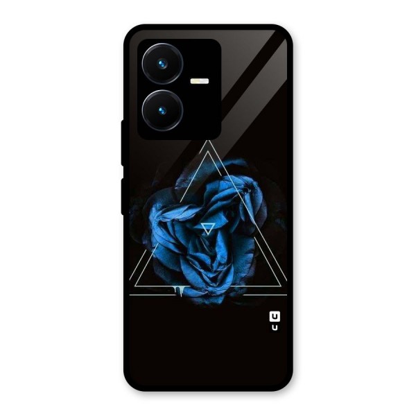 Blue Magic Triangle Glass Back Case for Vivo Y22