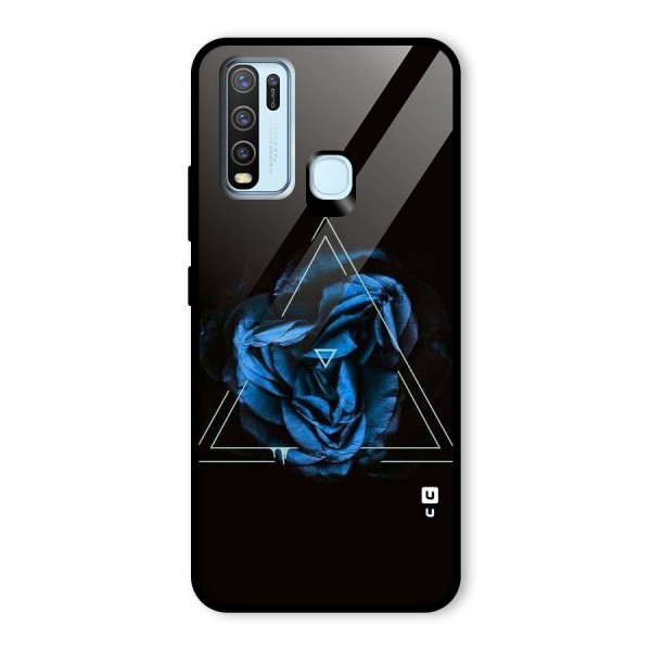 Blue Magic Triangle Glass Back Case for Vivo Y30