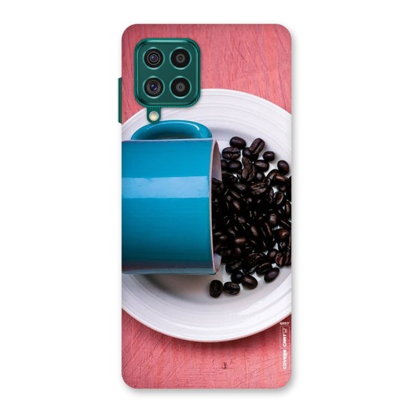 Blue Mug And Beans Back Case for Galaxy F62