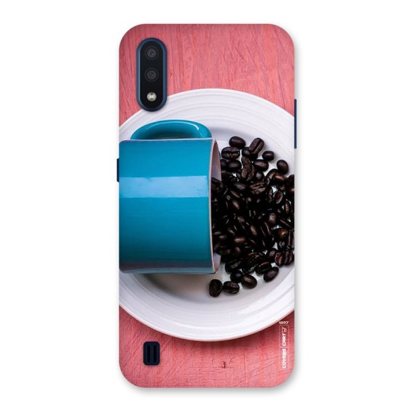 Blue Mug And Beans Back Case for Galaxy M01