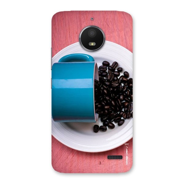 Blue Mug And Beans Back Case for Moto E4