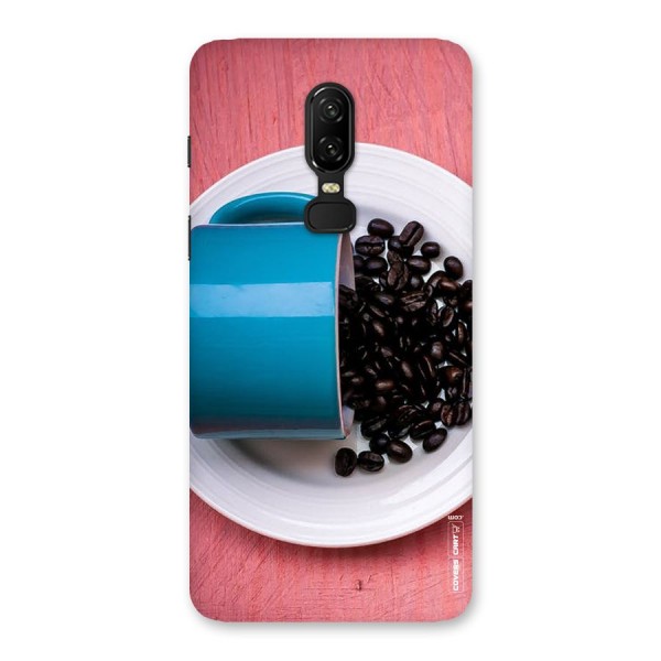 Blue Mug And Beans Back Case for OnePlus 6