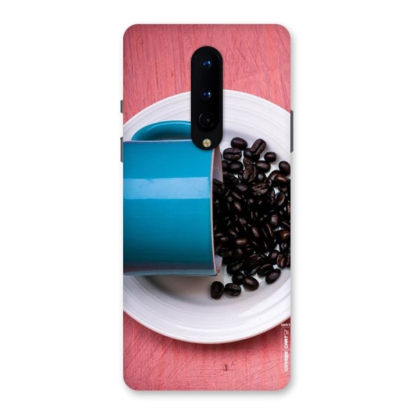 Blue Mug And Beans Back Case for OnePlus 8