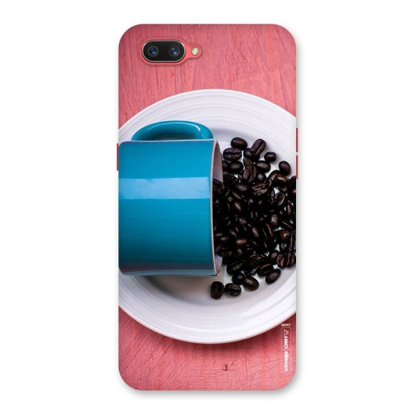 Blue Mug And Beans Back Case for Oppo A3s